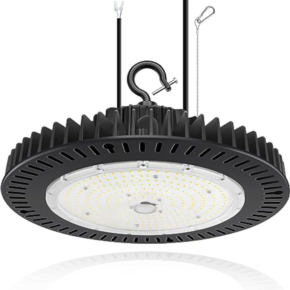 240W UFO LED High Bay Light with 33,600 Lumens, 5000K Daylight White, for Warehouse, Factory, and Other Industrial Applications - Eco LED Lightings 