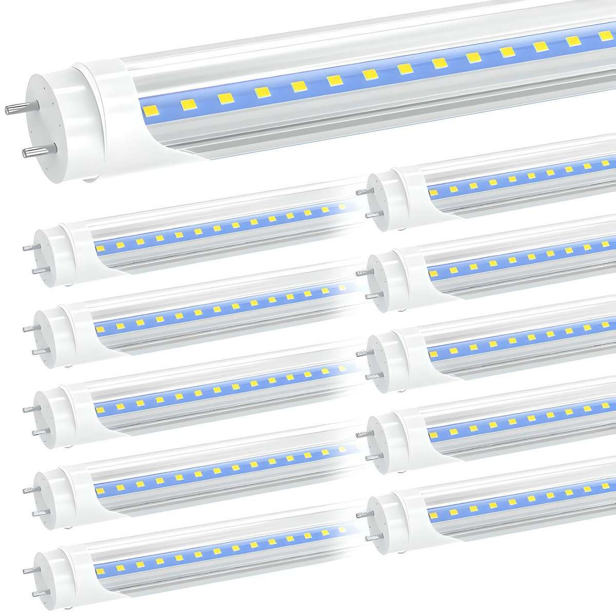 8ft LED T8 Integrated Tube Light- 60 Watt, 8740LM and 5000K – Eco LED  Lightings