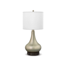 Chic 26″ Desk Lamp in Champagne Finish with Dual Convenience Outlets and Versatile Lighting - Eco LED Lightings 