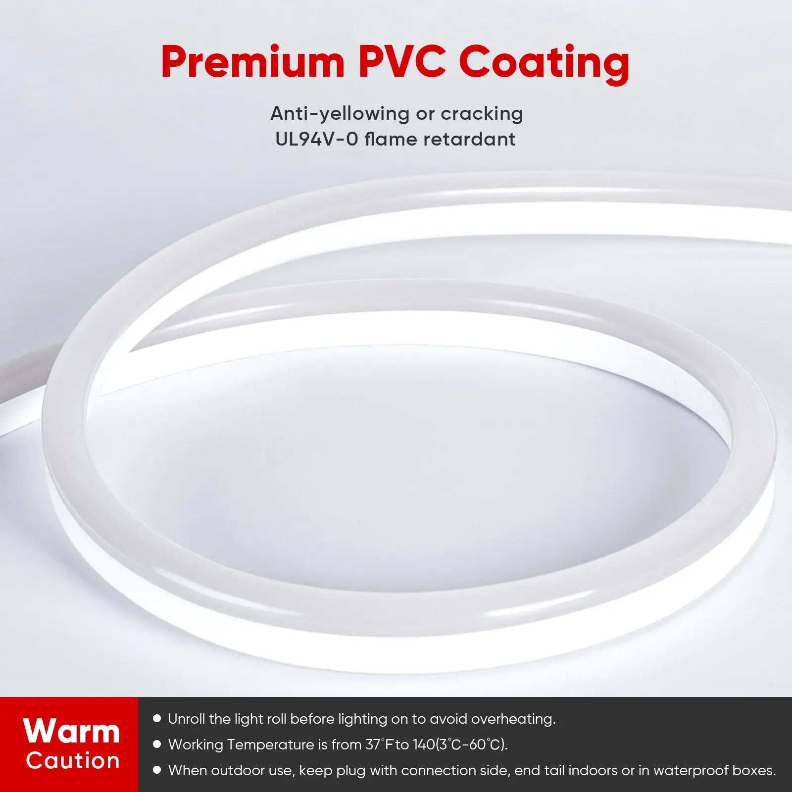 Pro Select Neon 3000K Warm White LED Neon Light - High-End 110V Neon Alternative - Eco LED Lightings 