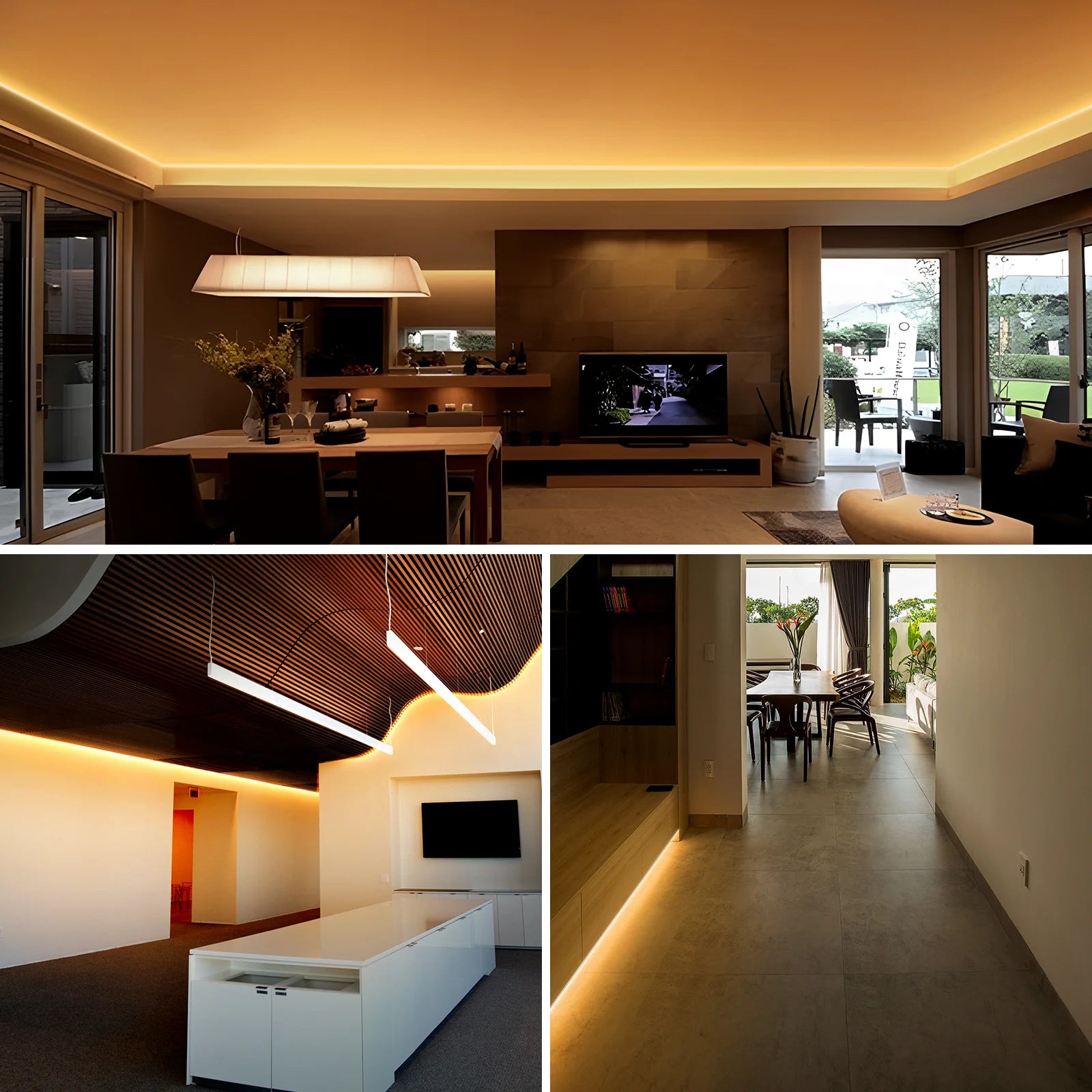 510 Lumen 110V Super Bright LED Strip Lights for Indoor and Outdoor Use - Dimmable, CCT Tunable, Easy to Install