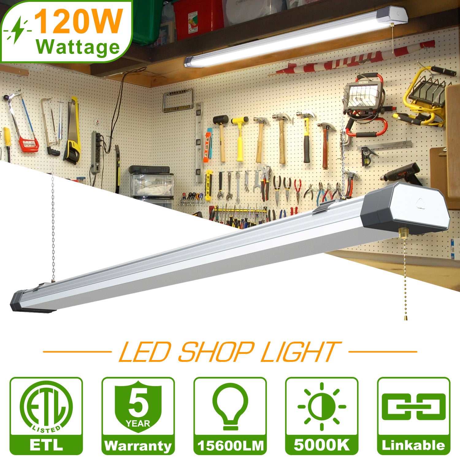 120v led outlet shop lights