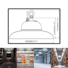 14,000 Lumens - UFO High Bay LED 100 Watt - (4000K- 5000K) CCT Warehouse High Bay Light - NSF Certified - Eco LED Lightings 