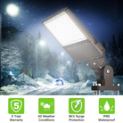 150W LED Shoebox Pole Light with Built in Photocell- 21,000 Lumens, 5000K Daylight, Ideal for Universal Mounting (Square/Round) Pole - Eco LED Lightings 
