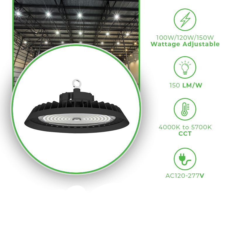 150W Tunable LED UFO High Bay Lights- Specification- Eco LED Lightings