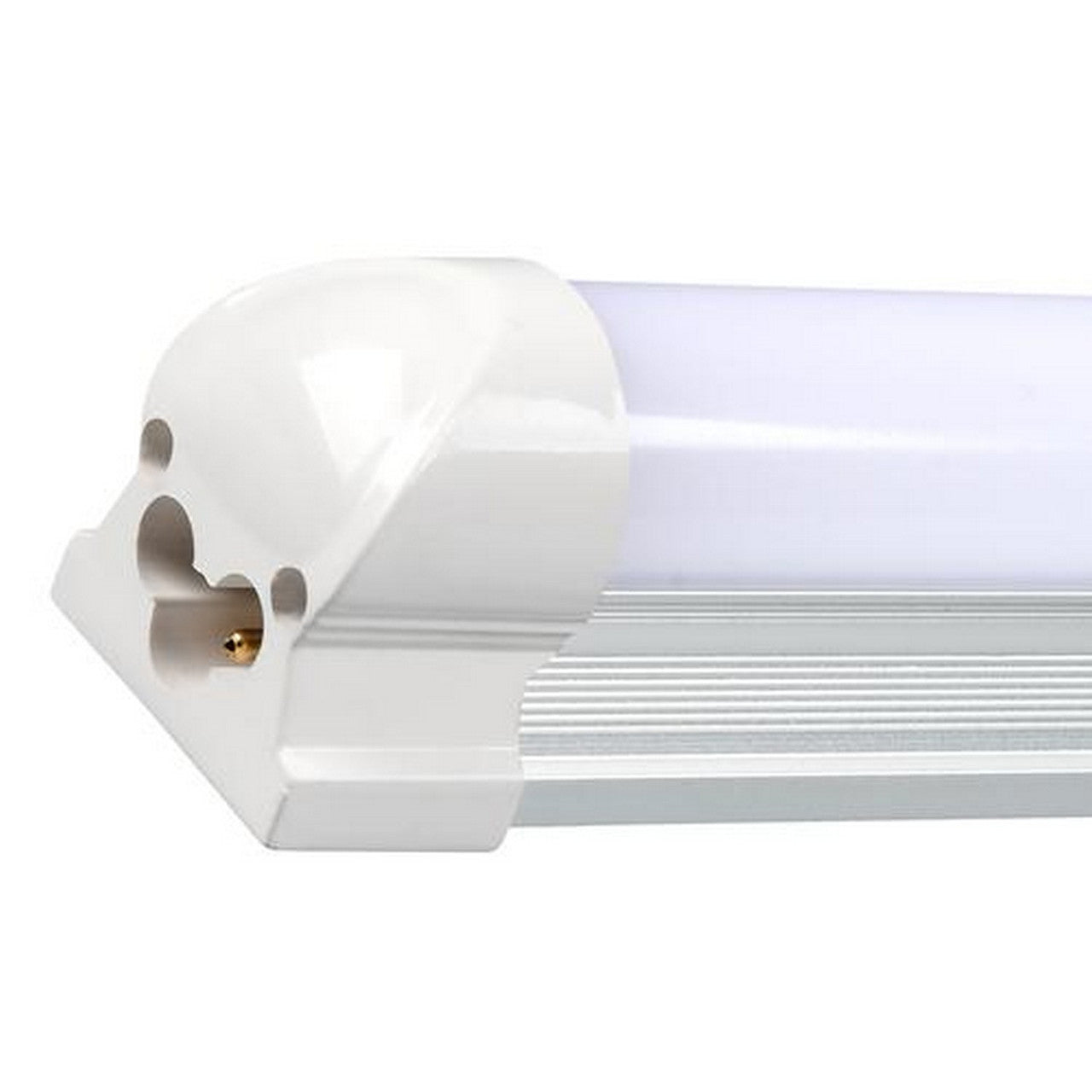 T8 Integrated 8ft LED Shop Lights - 60W, 5000K, 7200 Lumens, Frosted Linkable Fixture, Suitable for 100V-277V, ETL and DLC Listed, Traic Dimmable - Eco LED Lightings 