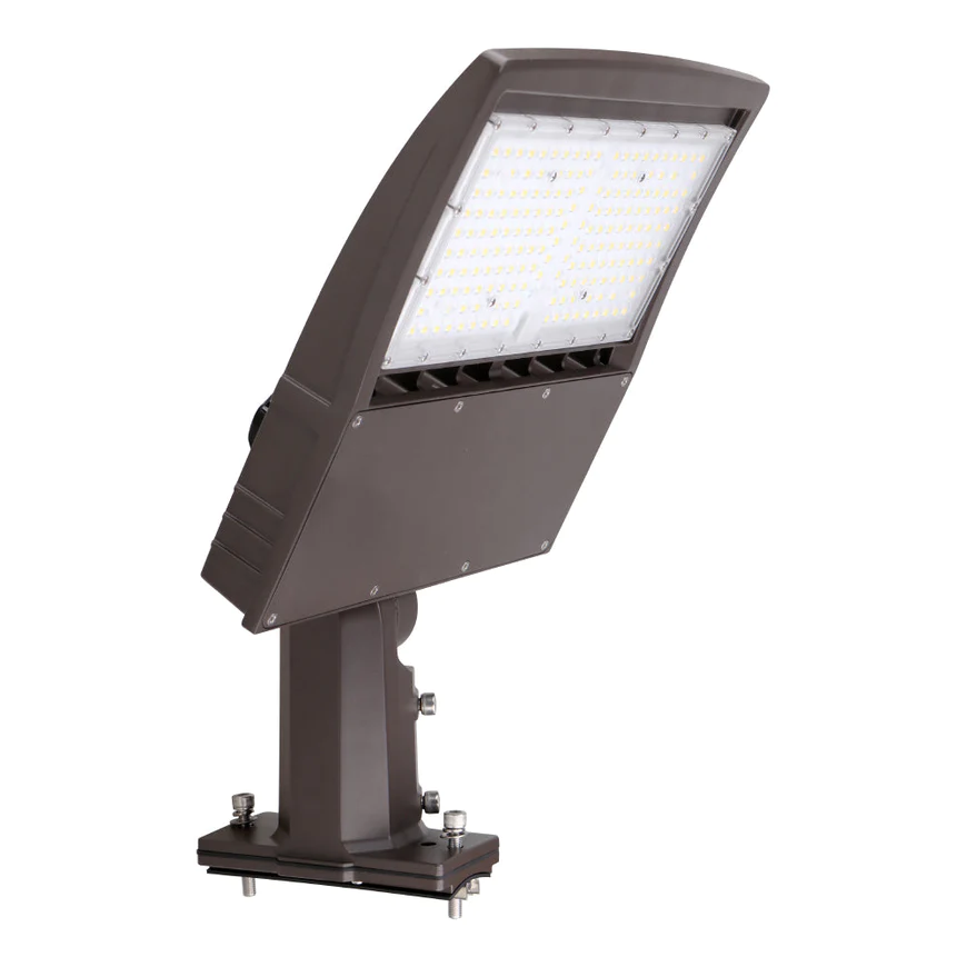 100 Watt LED Area Light with Photocell- 16000 Lumens, 5000K and 120V-277V- Universal Bracket- IP65 UL & DLC Listed - Eco LED Lightings 