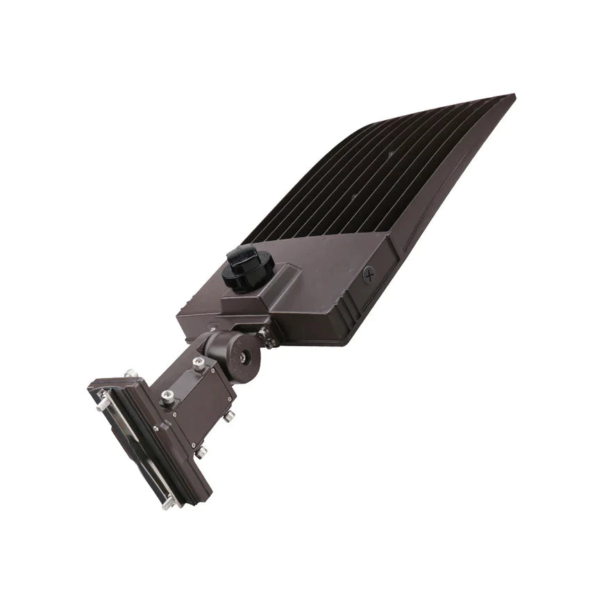 High-Output Dusk to Dawn LED Area Light with Photocell: 450W, 72000 Lumens, 5000K Color Temperature, Universal Bracket, Bronze Housing, IP65 Rated, UL & DLC Certified, 120V-277V Compatibility - Eco LED Lightings 