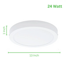 Round LED Surface Mount Downlights with Multiple CCT Options - Available in 4 Sizes and ETL/Energy Star Certified - Perfect for Residential and Commercial Spaces - Eco LED Lightings 