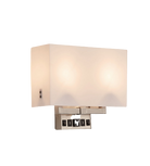 Double-Bulb Wall Sconces with USB Switches and Outlet | UL Listed | E26 Socket | 2x100W | Decorative Wall Light Fixture - Eco LED Lightings 