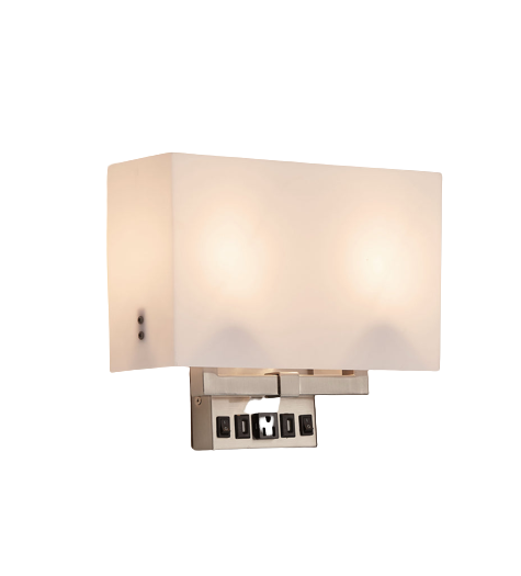 Double-Bulb Wall Sconces with USB Switches and Outlet | UL Listed | E26 Socket | 2x100W | Decorative Wall Light Fixture - Eco LED Lightings 