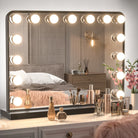 Hollywood Lighted Makeup Mirror with 3-Color Dimmable LED Bulbs - Eco LED Lightings 