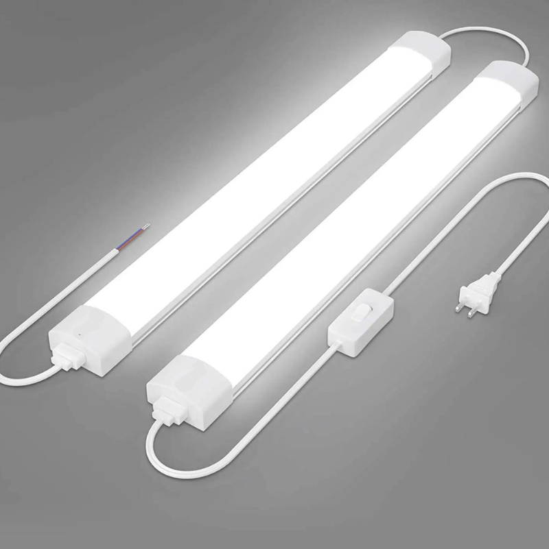 2ft LED Tri-proof Light - 18W, 5000K Daylight, High Lumen Output 1800LM, Flicker-Free, Energy Efficient - Eco LED Lightings 