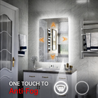 3-Color Backlit LED Bathroom Mirror, Dimmable, Shatterproof, 5mm Thick, 240 LED/m, 36-72W Driver, Aluminum Frame, 3000K-4500K-6000K - Eco LED Lightings 