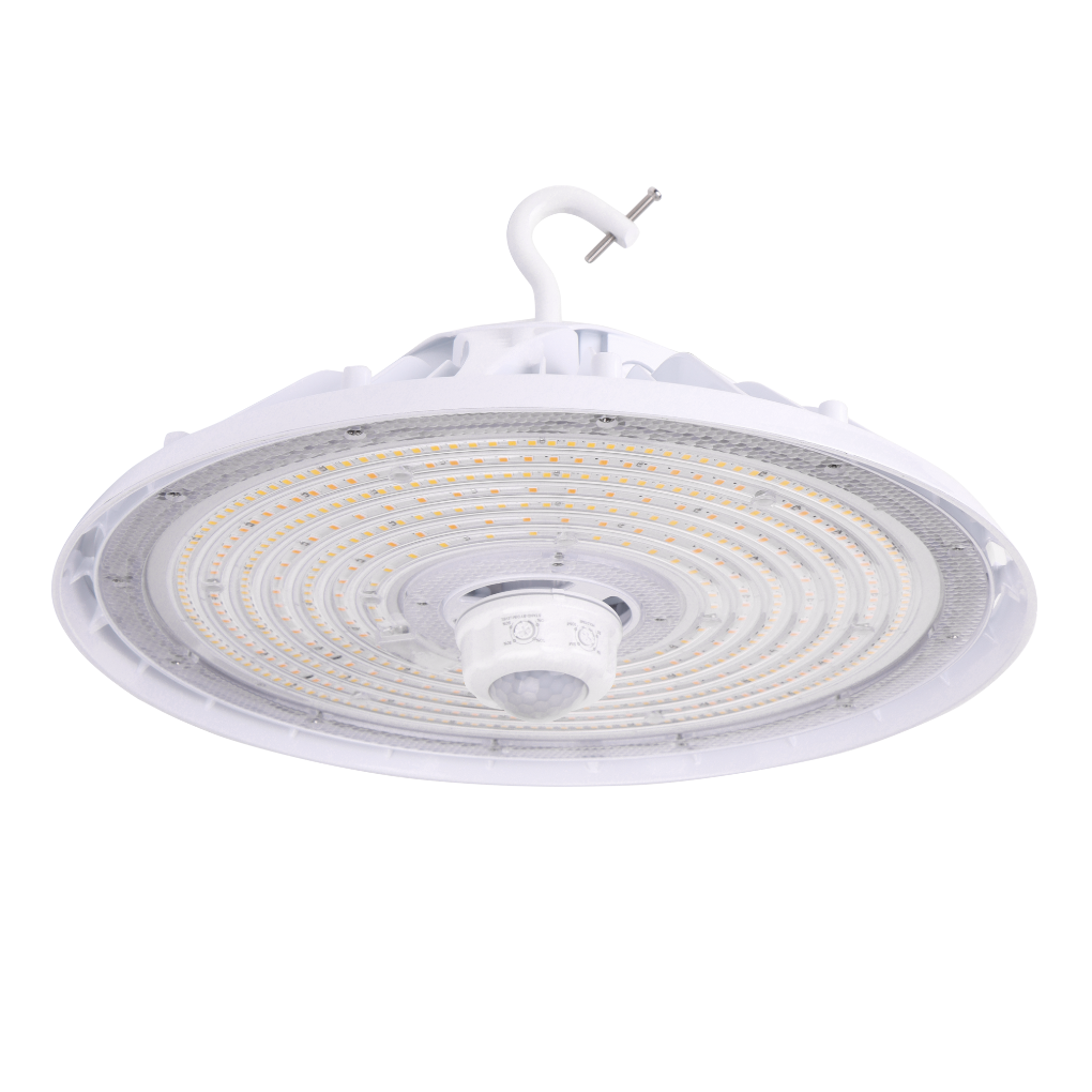 240W Tunable UFO LED High Bay Light - Selectable Wattage (240W /200W/180W) & CCT (4000K/5000K), 36,240 Lumens, 0-10V Dimmable - UL & DLC 5.1 Certified - Eco LED Lightings 