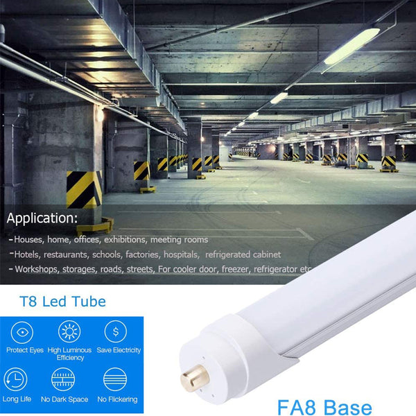 T8 8ft LED Tube Light 4800 Lumens Brilliance Sustainable