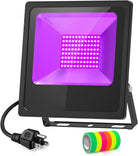 100W LED UV Black Light for Mesmerizing Glow Effects - Ideal for Neon Colors, Reactive Pigments, and Fluorescent Artistry - Eco LED Lightings 