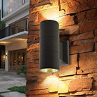 Outdoor LED Up and Down Light with Cylindrical Shape, 36W x 2, 100-277V AC, >80 CRI, IP65 Waterproof - Eco LED Lightings 