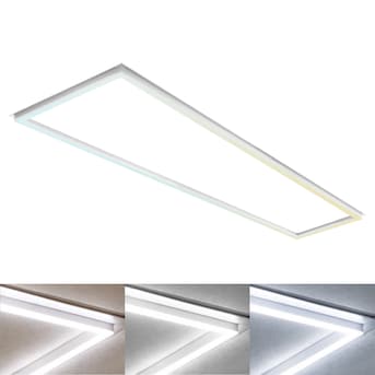 1x4 Grid Frame LED T-Bar Panel for Recessed Lights in T-Bar Ceilings - Selectable Wattage, 3 CCT Options - Eco LED Lightings 
