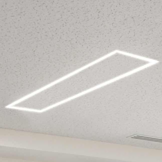 1x4 Grid Frame LED T-Bar Panel for Recessed Lights in T-Bar Ceilings - Selectable Wattage, 3 CCT Options - Eco LED Lightings 