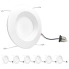 4 Inch Energy Efficient LED Baffle Retrofit Downlights, Wattage and CCT Tunable - ETL Energy Star Certified LED Ceiling Lights - Eco LED Lightings 
