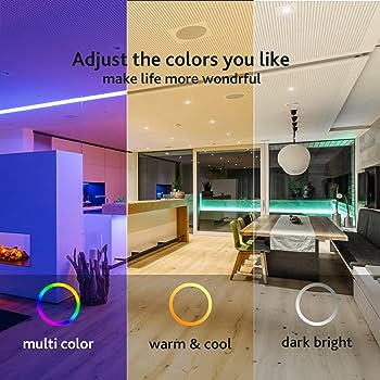 6 Inch WIFI smart flat slim LED Downlight 12W RGB with Junction Box 900LM 100-130V AC ETL listed - Eco LED Lightings 
