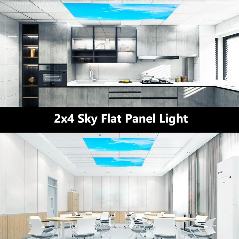 2x4 LED Panel with Ceiling Light Cloud Selectable Wattage 40W