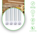 8ft LED T8 Integrated Tube Light- 60W, 8740Lm and 5000K cct- Linkable LED Shop Lights- ETL Listed - Eco LED Lightings 