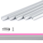 3.3FT Aluminum Channel Track for 12V/24V Silicone Neon LED Strip Lights - Eco LED Lightings 