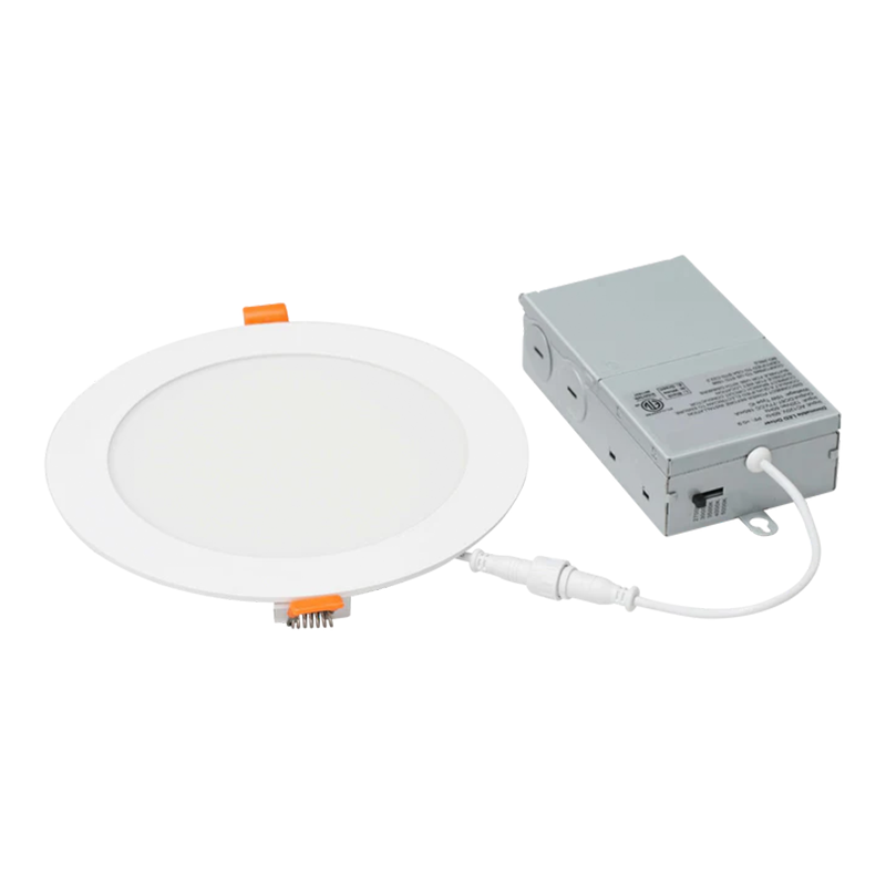 6 Inch 12W LED Slim Panel Lights with 5CCT Selectable, Dimmable, and ETL Listed LED Down Light with Junction Box