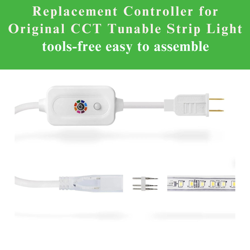 110V 7x13mm LED Strip Controller Kit - CCT Tunable White - Eco LED Lightings 