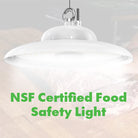 14,000 Lumens - UFO High Bay LED 100 Watt - (4000K- 5000K) CCT Warehouse High Bay Light - NSF Certified - Eco LED Lightings 