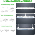 320W | 25000 Lumens | Cloud LED Linear High Bay Light | 6500K Daylight White - 4ft - Eco LED Lightings 