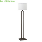 Contemporary Dark Bronze Floor Lamp with LED Bulb - 61" Height, UL Listed, 5-Year Warranty - Stylish Home Lighting Solution - Eco LED Lightings 