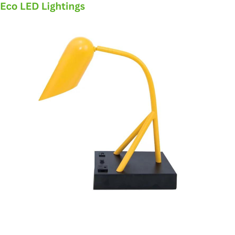 Yellow Desk Lamp: Illuminate Your Space with Rust-Proof Finish & Long-Lasting LED - Eco LED Lightings 
