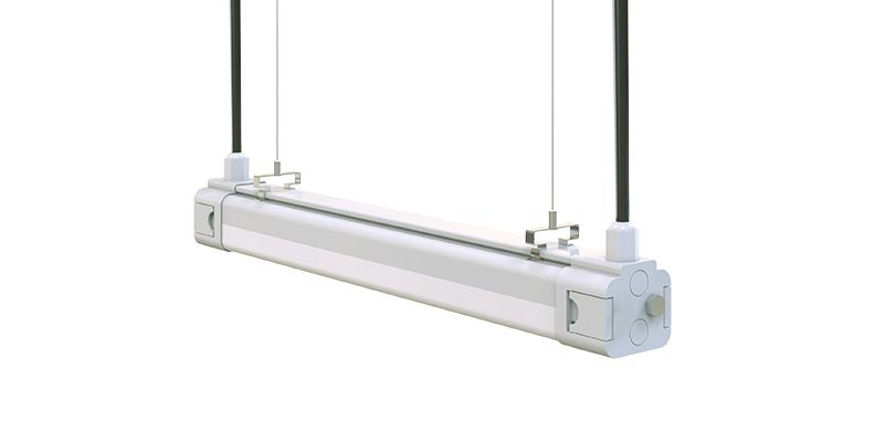 8FT LED Linear Vapor Tight Light | 60/70/80W | ETL, FCC, DLC Listed | 140lm/w | Surface/Suspension Mounting | 3500/4000/5000/6000K CCT Options | IP65 Rated, Wet Rated - Eco LED Lightings 
