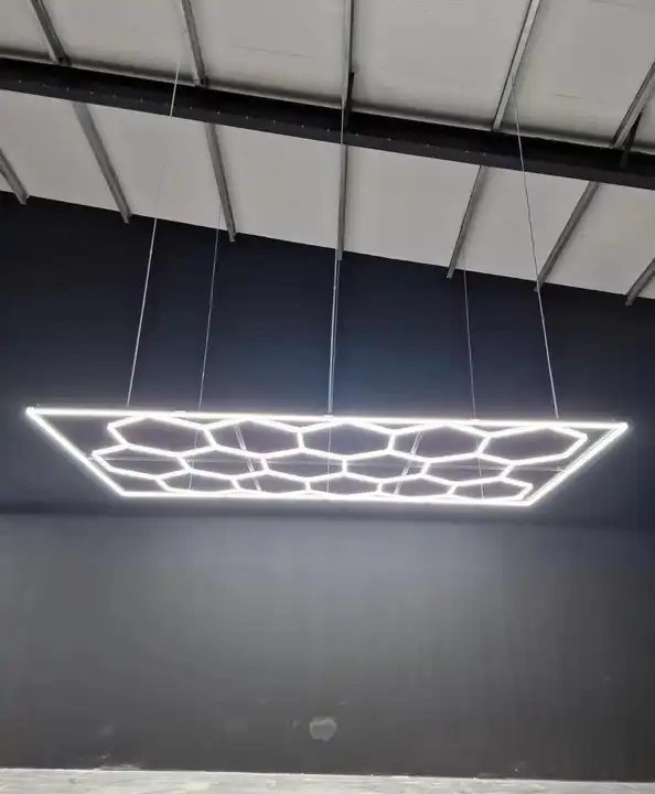 Hexagon LED Garage Light - 552W, 66240 Lumens, 6500K Daylight