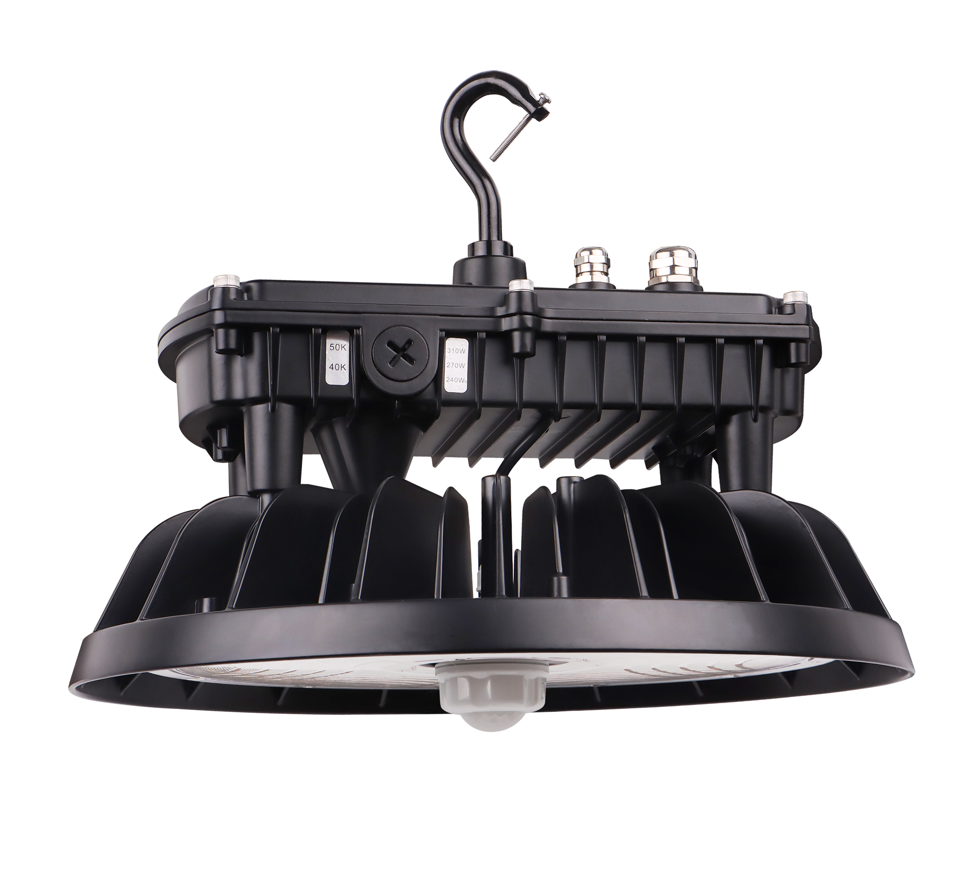 310W Tunable UFO LED High Bay Light - Selectable Wattage (310W /270W/240W) & CCT (4000K/5000K), 47,430 Lumens, 0-10V Dimmable - UL & DLC 5.1 Certified - Eco LED Lightings 