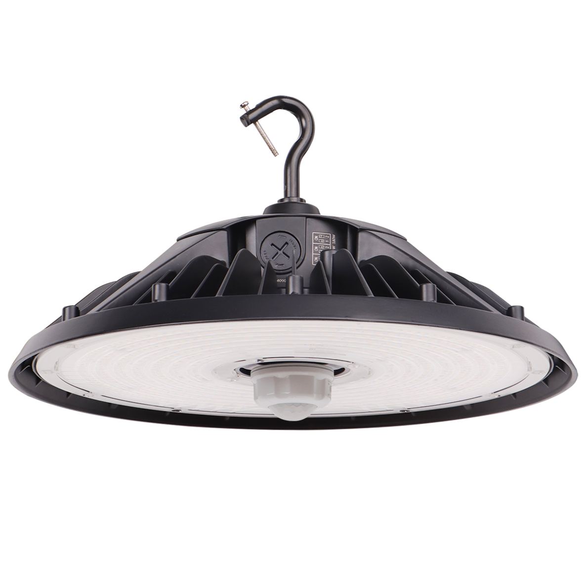 240W Tunable UFO LED High Bay Light - Selectable Wattage (240W /200W/180W) & CCT (4000K/5000K), 36,240 Lumens, 0-10V Dimmable - UL & DLC 5.1 Certified - Eco LED Lightings 