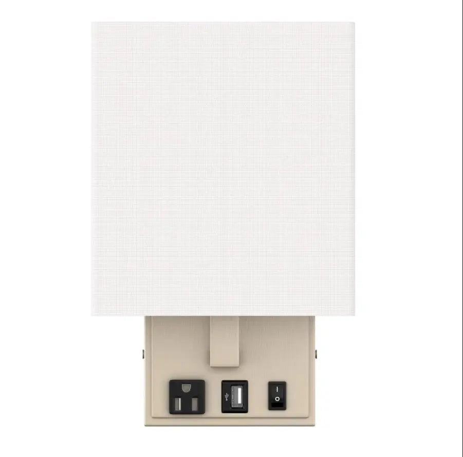 Single Bulb Wall Sconces with USB Switches and Outlet | UL Listed | E26 Socket | Decorative Wall Light Fixture - Eco LED Lightings 