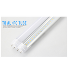 4ft T8 LED Tube Light, High Output Linkable, Plug and Play, 18W, 2340LM, 4000K Clear/Frosted, Damp Location, for Garage, Workshop, Basemen - Eco LED Lightings 