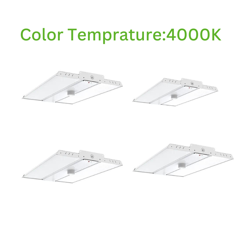 1x2FT 125W LED Linear High Bay Shop Light Fixture | Ultra-Efficient 165LM/W, 4000K/5000K, Warehouse Lighting | DLC 5.1 Premium - Eco LED Lightings 