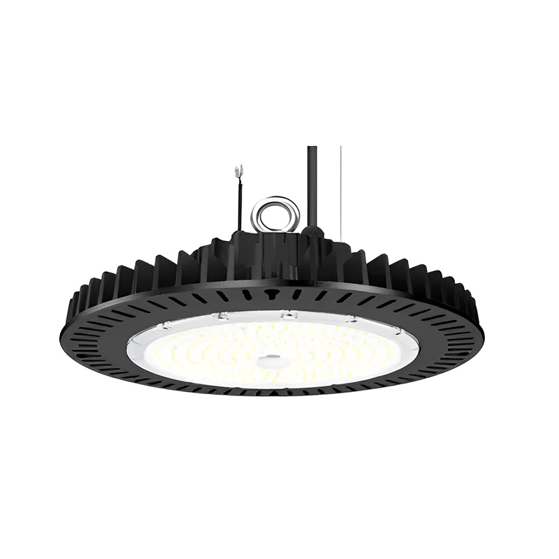 150W UFO LED Industrial High Bay Light for Warehouse with 21,000 Lumens, 5000K Daylight White, Black Finish - Eco LED Lightings 