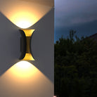Modern Black & Gold Wall Sconce: 14W & 20W, Warm White Light, Die-Cast Aluminum + PC Cover, 1400LM & 2000LM, COB Chip, IP65 Waterproof - Eco LED Lightings 