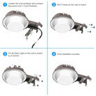 35W LED Barn Light - 4900 Lumens - IP65 - 5000K Daylight - Wall Mount Exterior Farm Light Fixture - Eco LED Lightings 