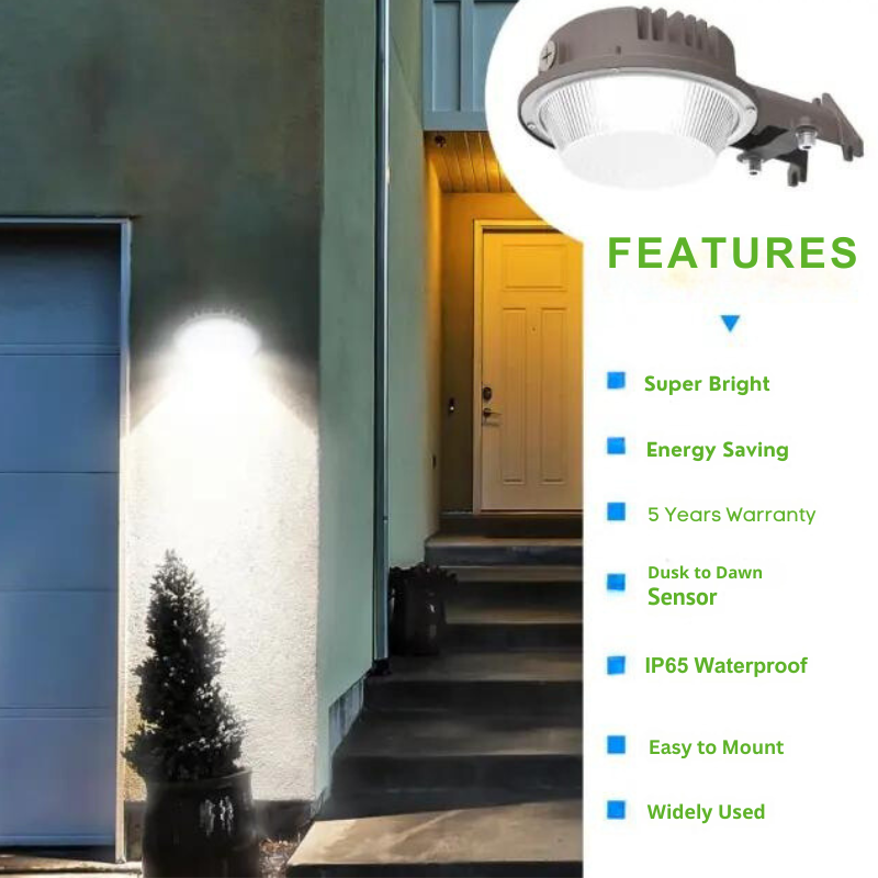 35W LED Barn Light - 4900 Lumens - IP65 - 5000K Daylight - Wall Mount Exterior Farm Light Fixture - Eco LED Lightings 