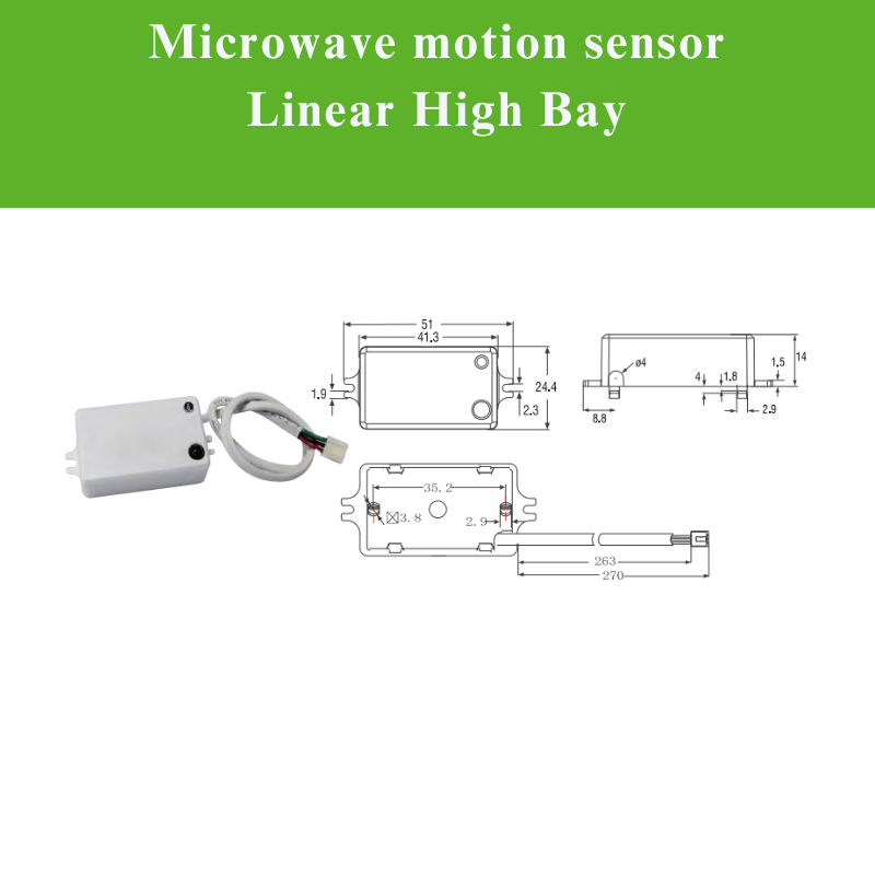 LED Linear High Bay - Microwave Motion Sensor - Eco LED Lightings 