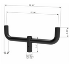 Mounting Bracket for 2-3/8” O.D. Tenon - Dual Fixture Capability with Adjustable Fitters - Eco LED Lightings 