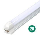 Traic Dimmable- T8 Integrated 8ft LED Shop Lights - 60W, 5000K, 7200 Lumens, Frosted Linkable Fixture, Suitable for 100V-277V, ETL and DLC Listed - Eco LED Lightings 