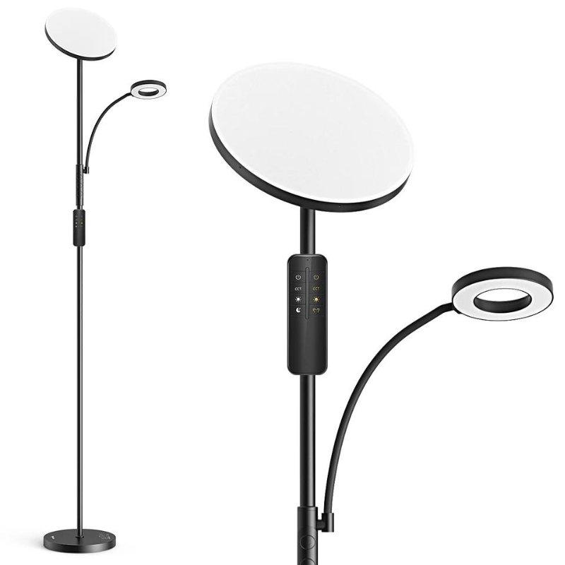 36W Vertical Adjustable LED Floor Lamp | Remote Control, Touch Switch, Dimmable Light - Eco LED Lightings 